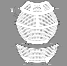 Vista del plano del Teatro Auditorio de Alcobendas