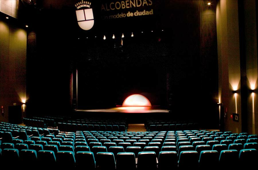 vista del teatro desde el asiento 23 de la fila 18 de la derecha