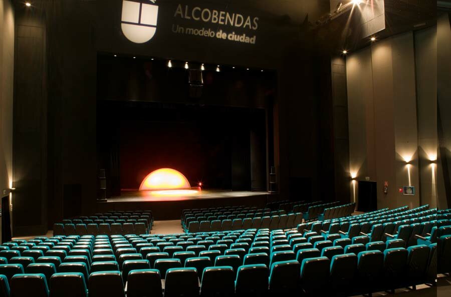 vista del teatro desde el asiento 23 de la fila 18 de la izquierda